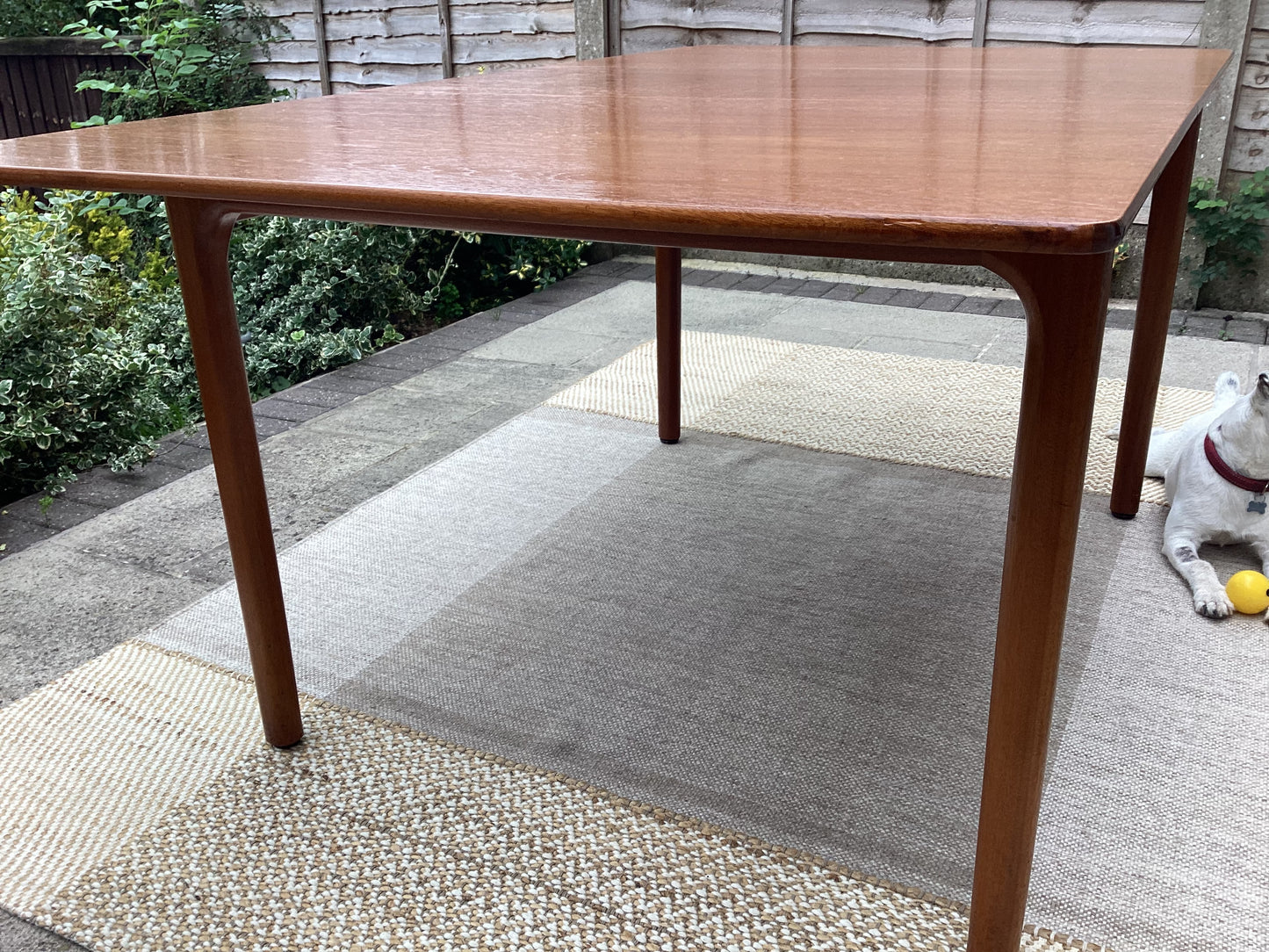 McIntosh Mid Century Teak Extending Dining Table With 4 McIntosh Teak Dining Chairs