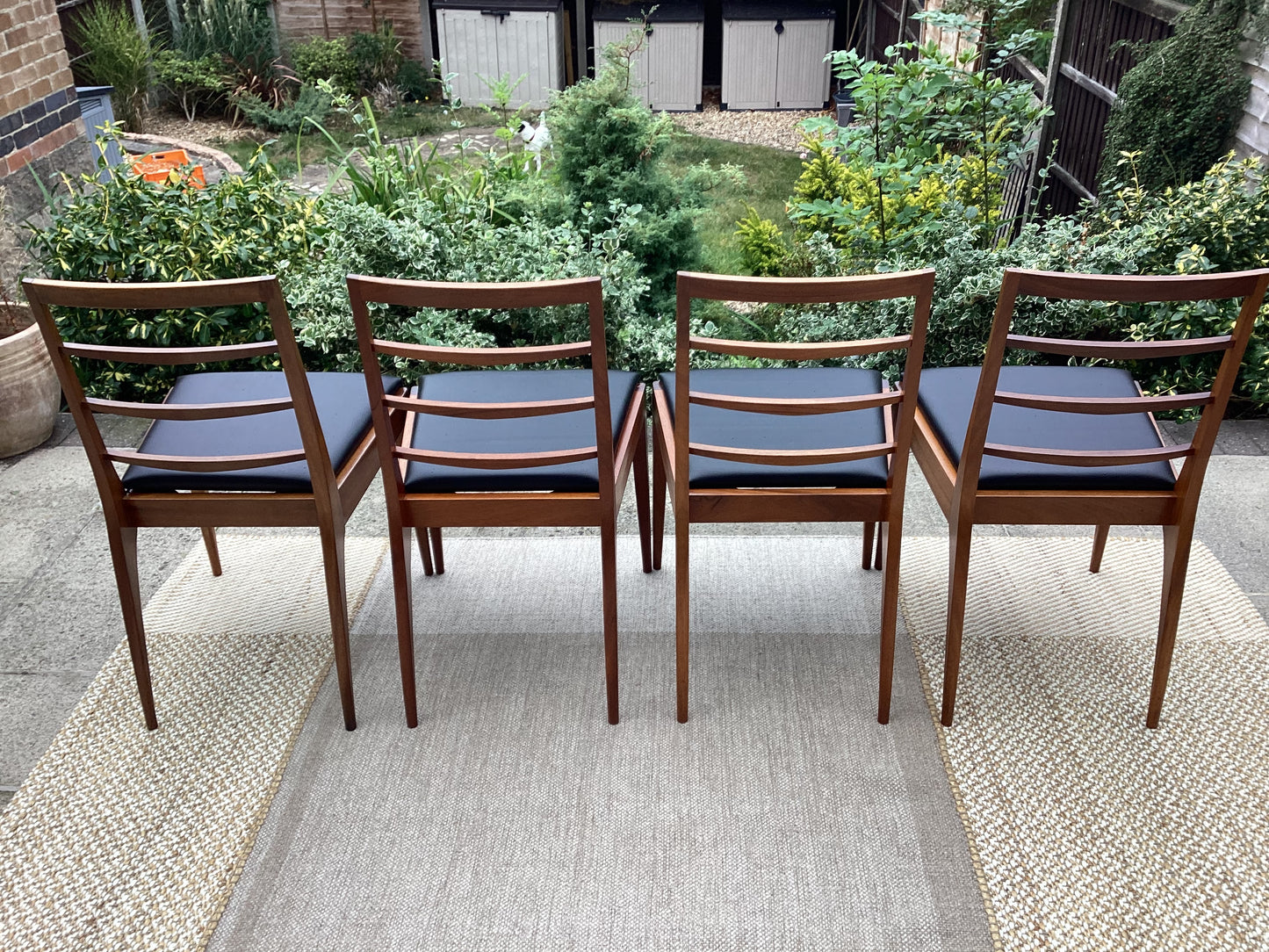 McIntosh Mid Century Teak Extending Dining Table With 4 McIntosh Teak Dining Chairs