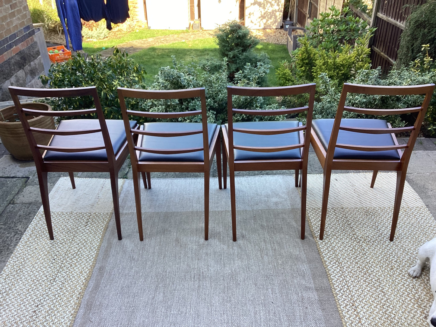 McIntosh Mid Century Teak Extending Dining Table With 6 McIntosh Dining Chairs